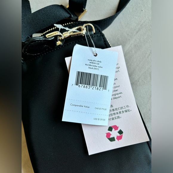 Kate Spade, The Little Better Nylon Crossbody Bag in black - Picture 4 of 4